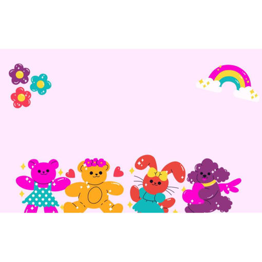 Picture of NAME TAG TEDDIES 88X55MM